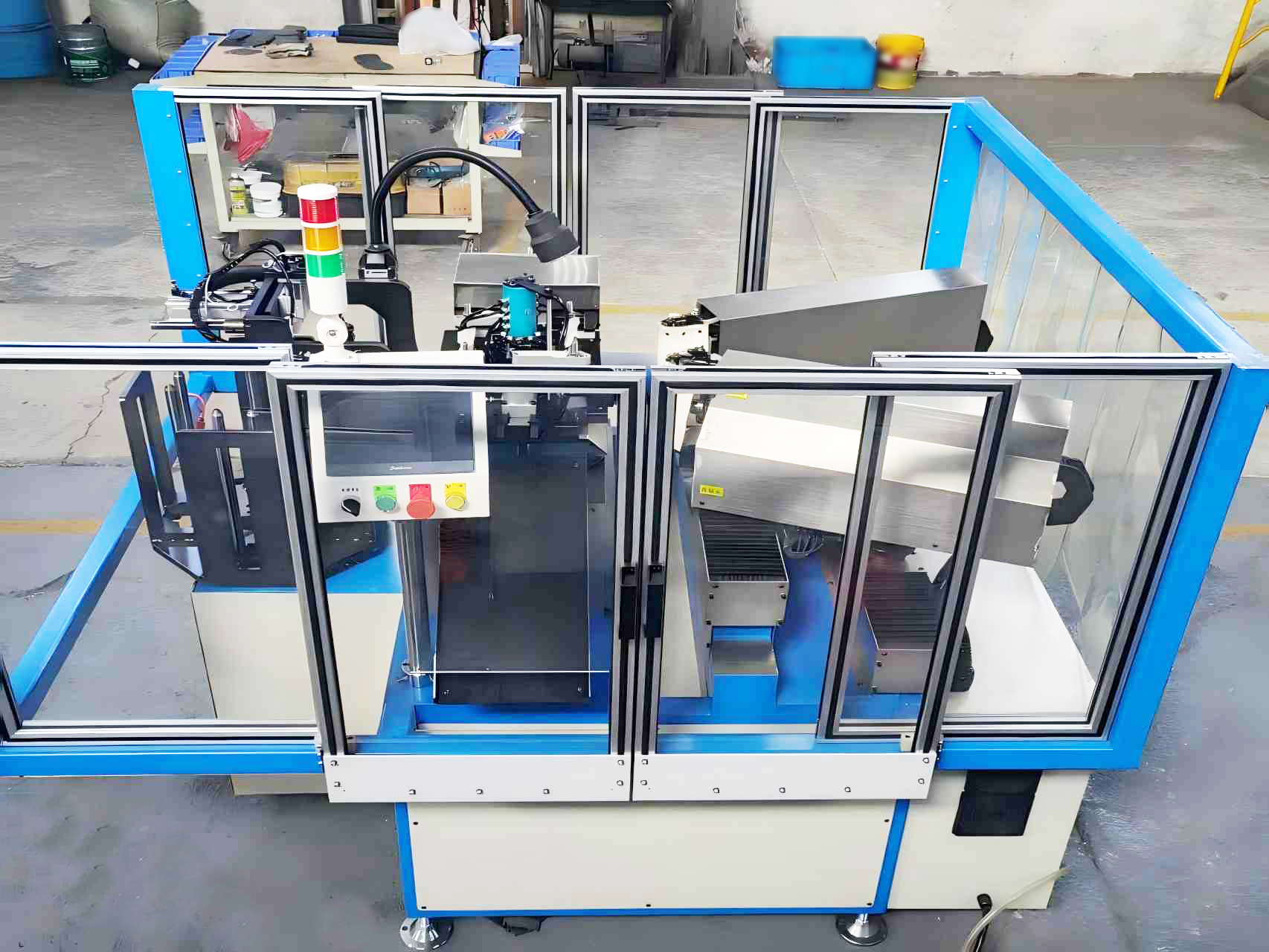 Back plate automatic drilling machine