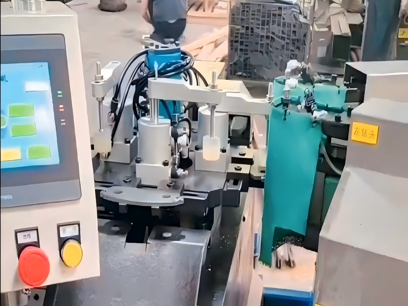 Back plate automatic drilling machine