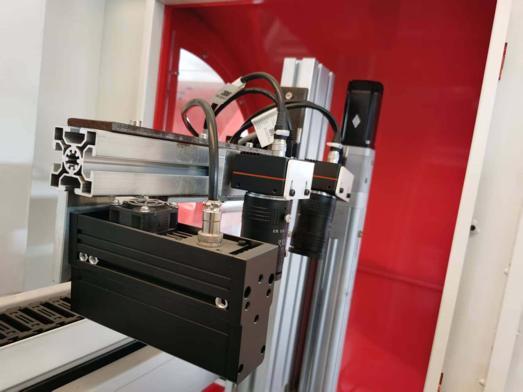 Visual four-station riveting workstation