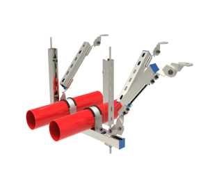 多管双向抗震支架