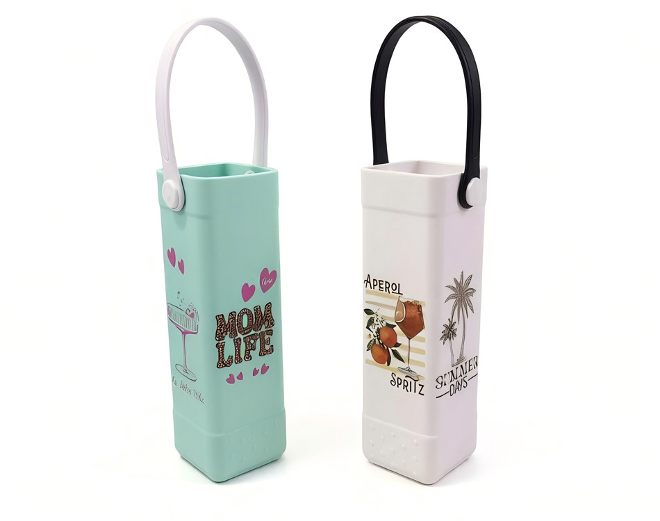 Printed EVA Wine Tote