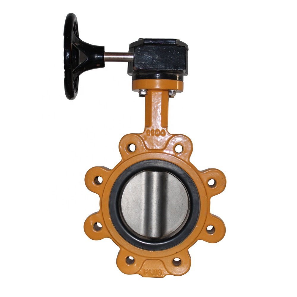 China Ductile Iron body Carbon Steel ss ANSI DIN PN16 BS JIS Lug type Wafer Flanged Butterfly Valve