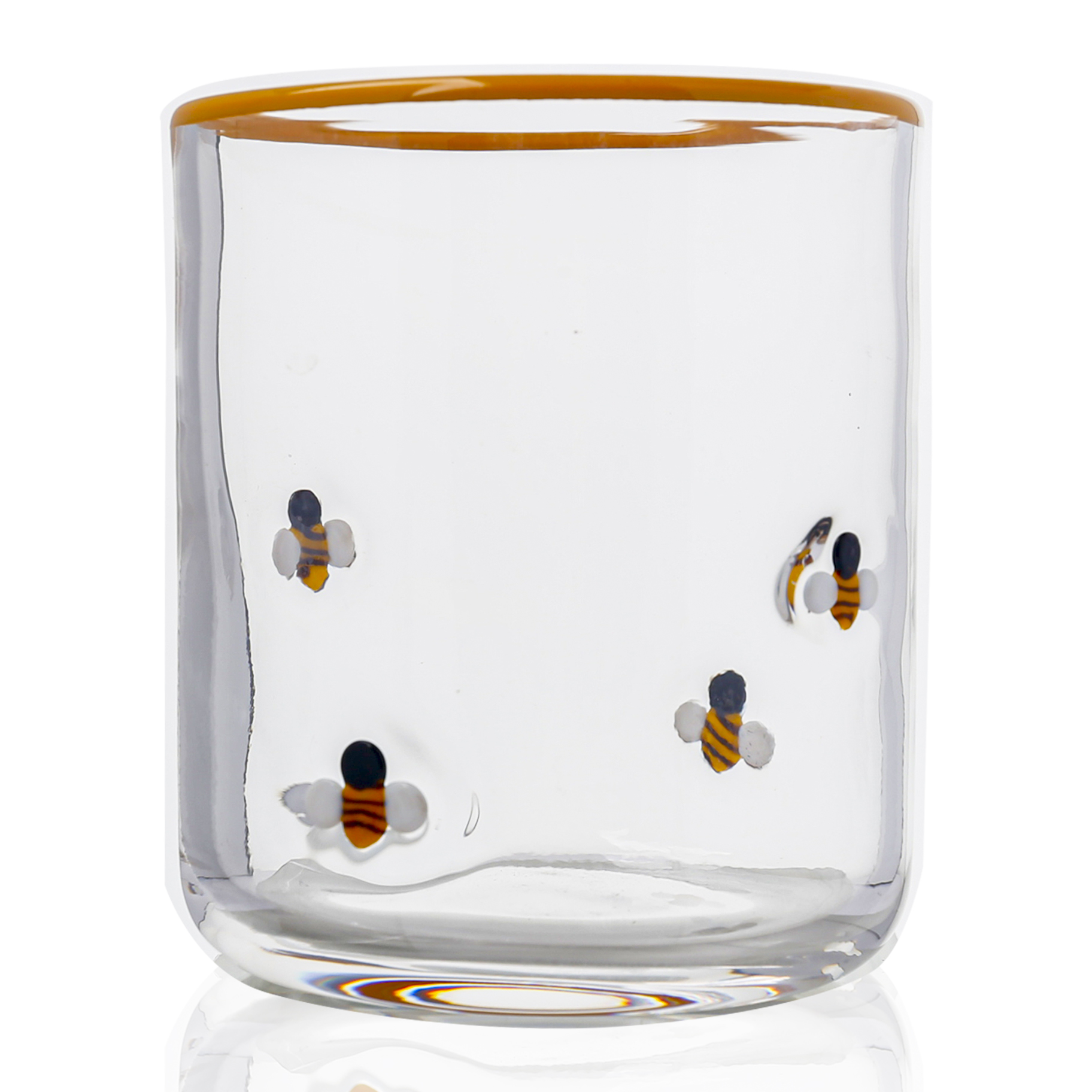 Icon Juice Glass With Handpainted Colorful Mouth