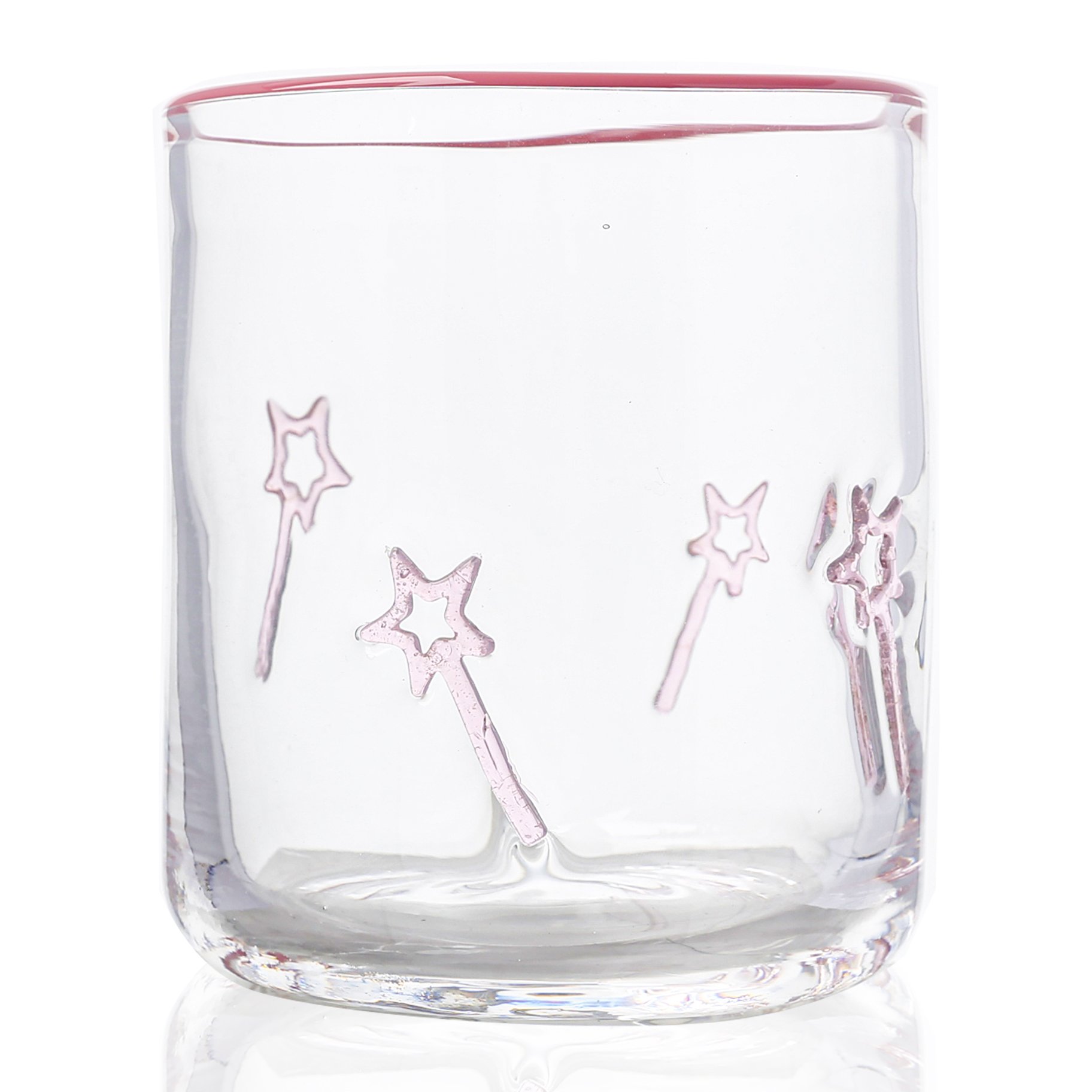 Icon Juice Glass With Handpainted Colorful Mouth