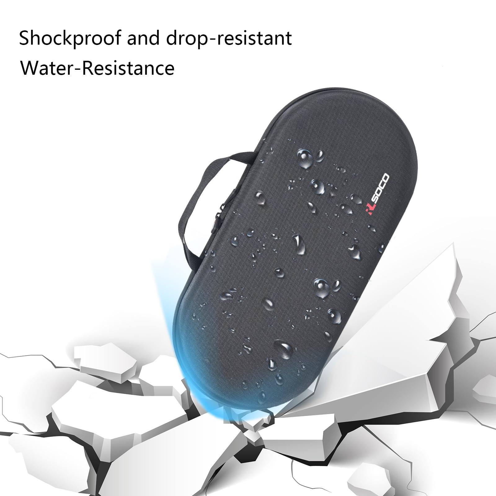 RLSOCO Hard Case for Dyson Airwrap i.d. Multi-Styler and Dryer - Fits 4pcs Long Barrels or Short Barrels - Black (Case Only,Hair Styler is not Included)