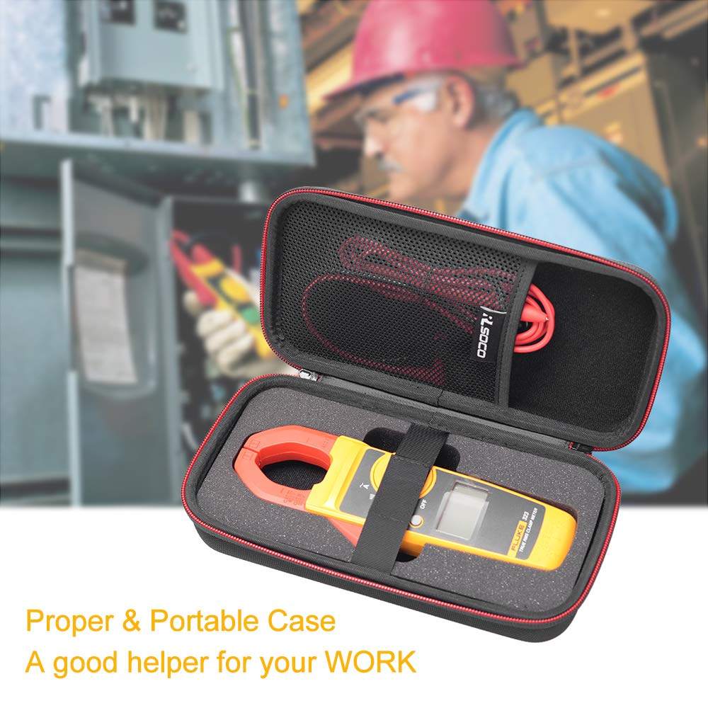 RLSOCO Hard Case for Fluke 323/302+/324/325 Clamp Meter & Works with KAIWEETS HT206D/HT206A Digital Clamp Meter (Case Only)
