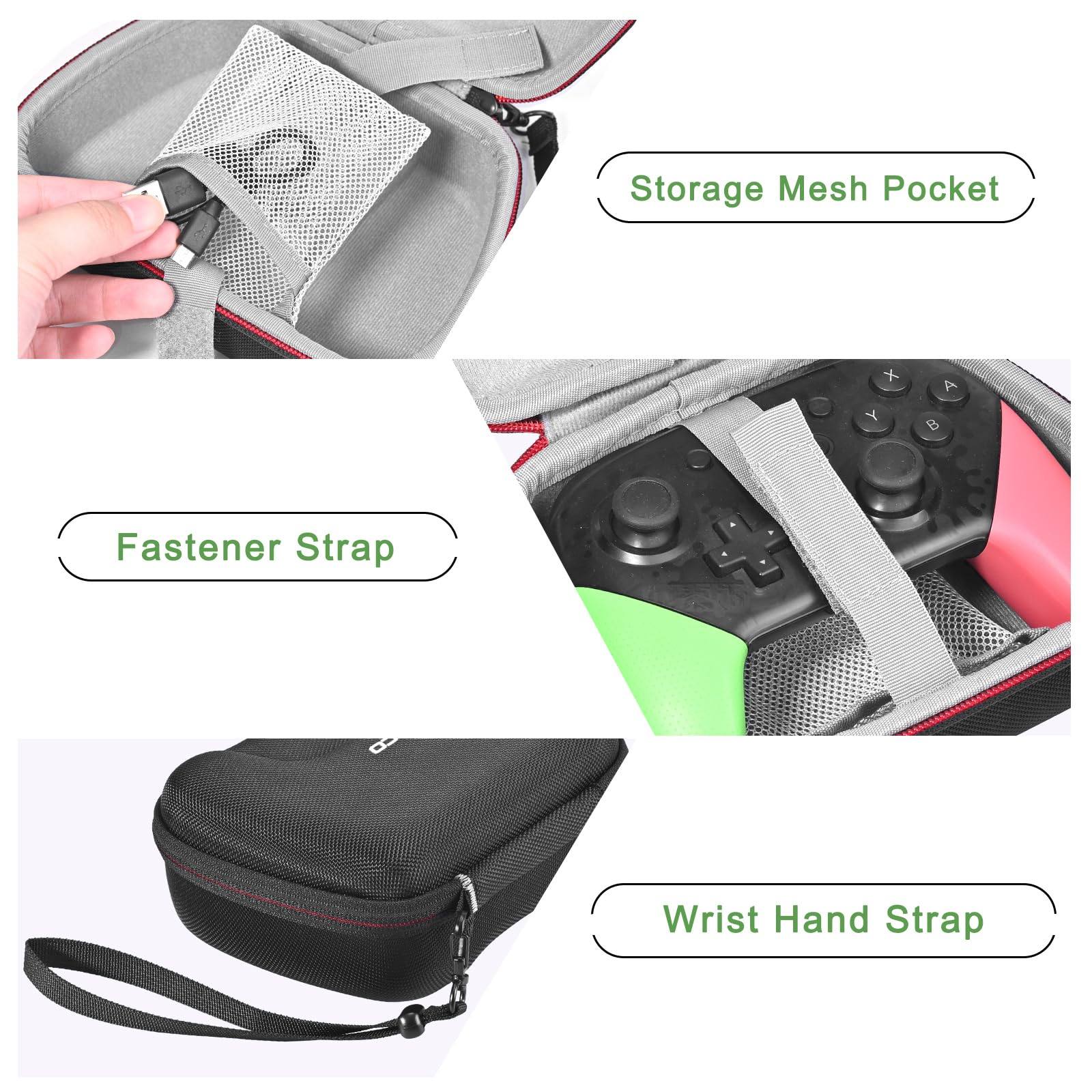 RLSOCO Carrying Case for GameSir G7 SE/Kaleid/T7 Wired Controller & Cyclone 2/Super Nova/Nova 2 Lite/Nova Lite 2.4g/T4 Pro/Tarantula Pro Wireless Controller and More (Case Only)