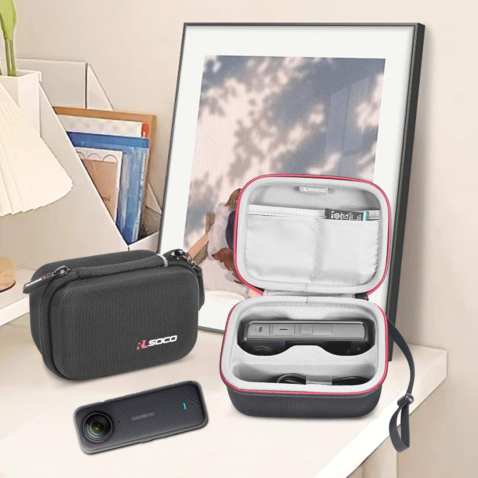 Case for Insta360 X5 - RLSOCO Hard Case for Insta360 X5 / X4 / ONE X2 / X3 Waterproof 360 Action Camera (Case Only)