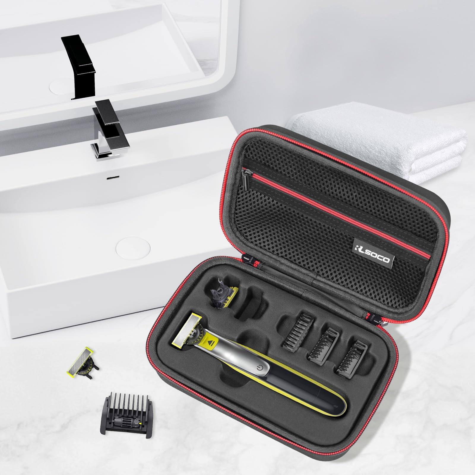 RLSOCO Case Compatible With Philips Norelco OneBlade 360 & OneBlade,Fits for Philips QP2724/90,QP4530/90,QP2834/70,QP4631/90,QP2630/70,QP2520/90 Hybrid Electric Beard Trimmer and Shaver (Case Only)