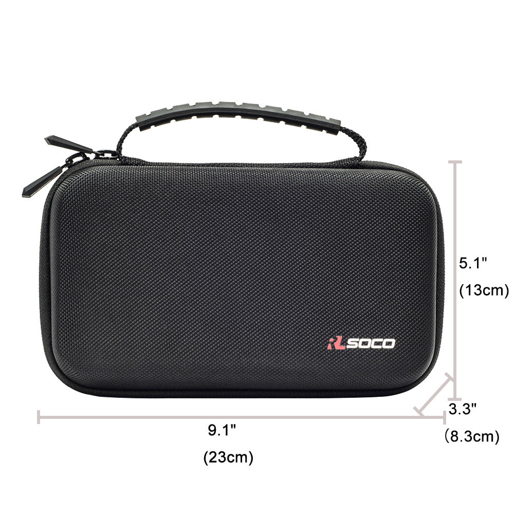 RLSOCO Carrying Case for Fluke 117/115/116/114/113/177/178/179/233 Digital Multimeter and Compatible with Fluke 101/106/107/F15B+/F17B+/F18B+ and more (With DIY Foam) (Red Zip）