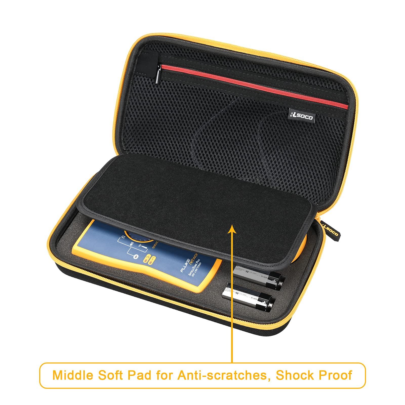 RLSOCO Carrying Case Replacement for Fluke Networks MT-8200-60-KIT IntelliTone Pro 200 Probe and Toner. (Case Only)