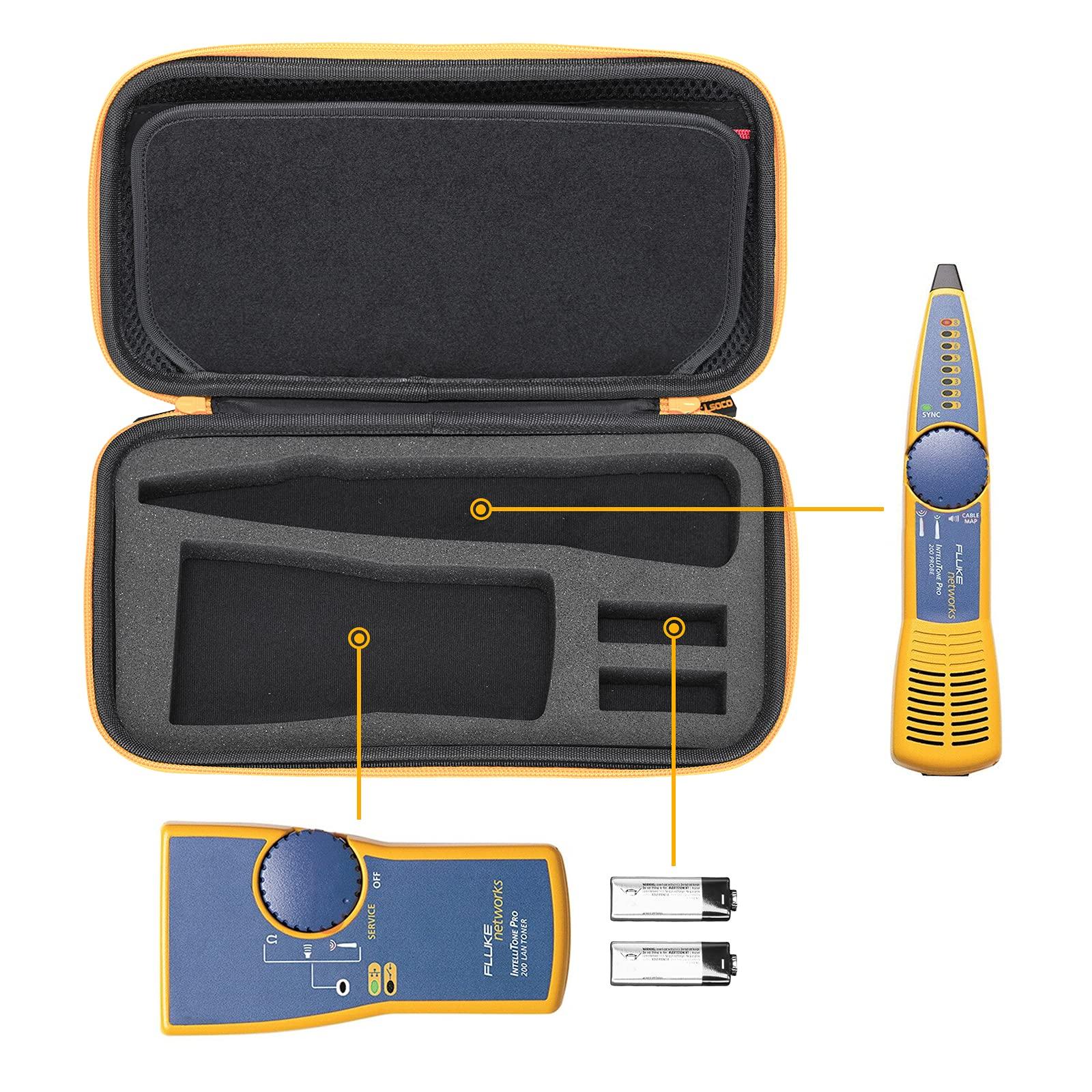 RLSOCO Carrying Case Replacement for Fluke Networks MT-8200-60-KIT IntelliTone Pro 200 Probe and Toner. (Case Only)