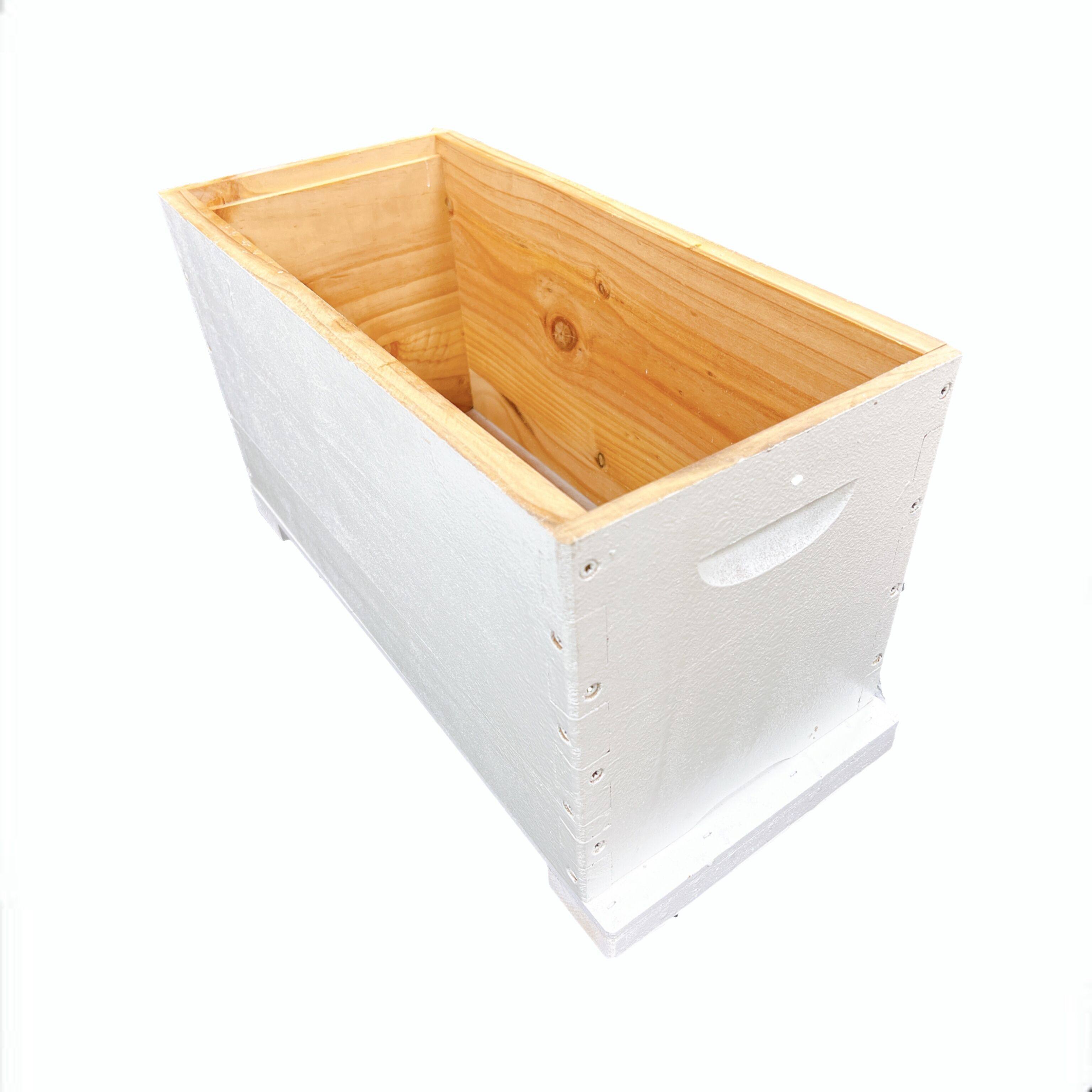 Assembled Langstroth 5 Frames Rearing New Zealand Pine Wooden Timber Deep Painted Beehive Box Body Paint Coated