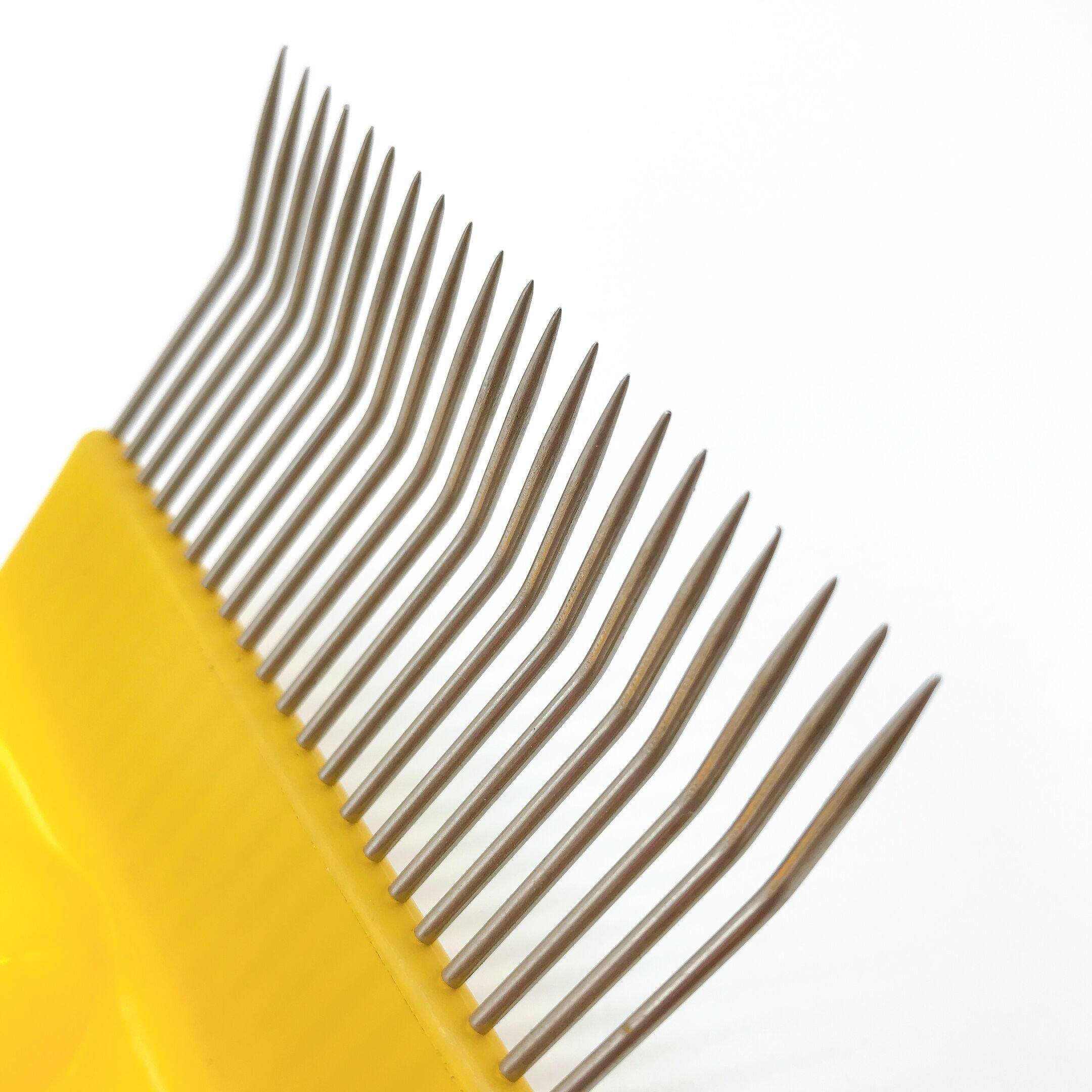 Beekeeping 21 Pin Stainless Steel Bends Tines Comb Uncapping Fork Cut Honey Fork Bee Beekeeping Tools
