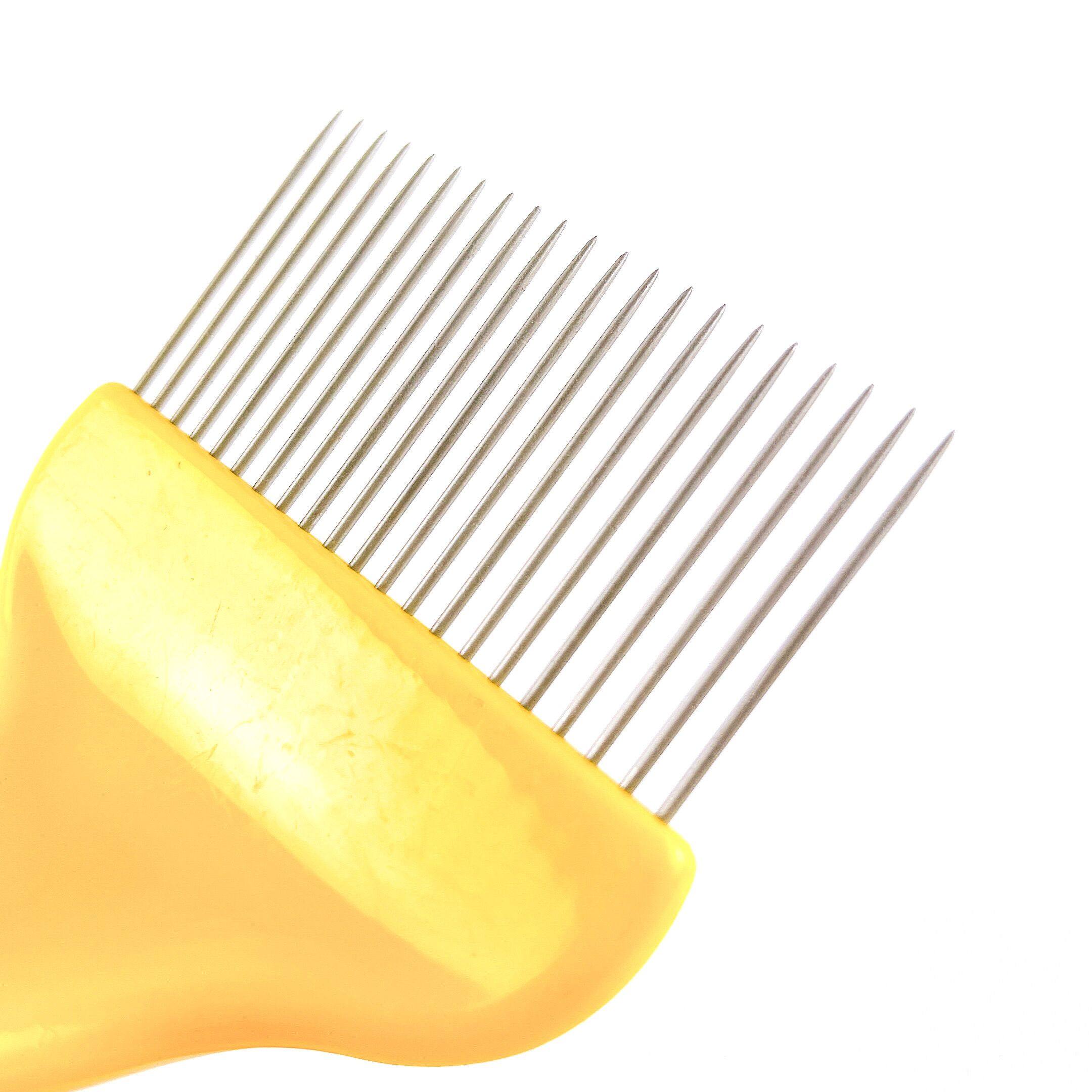 Good Quality 21pin Stainless Steel Tines Comb Uncapping Fork Needle Knife Scraper Bee Beekeeping Honey Tools