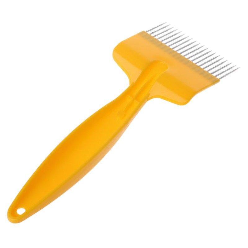 Stainless Steel Tines Comb Uncapping Fork Cut Honey Fork Bee Beekeeping Tools