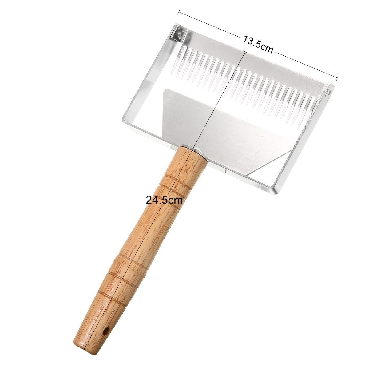 15cm Honey Fork Stainless Steel 25cm Uncapping Honey Fork Scraper Tools Wooden Handle For Beekeeping Uncapping Fork Tools
