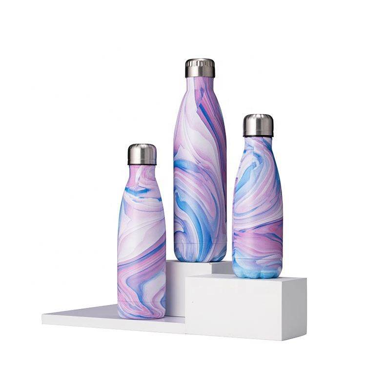 Hydro Insulated Water Bottle with Straw Lid Reusable Vacuum Flask Wide Mouth Stainless Steel Water Bottles