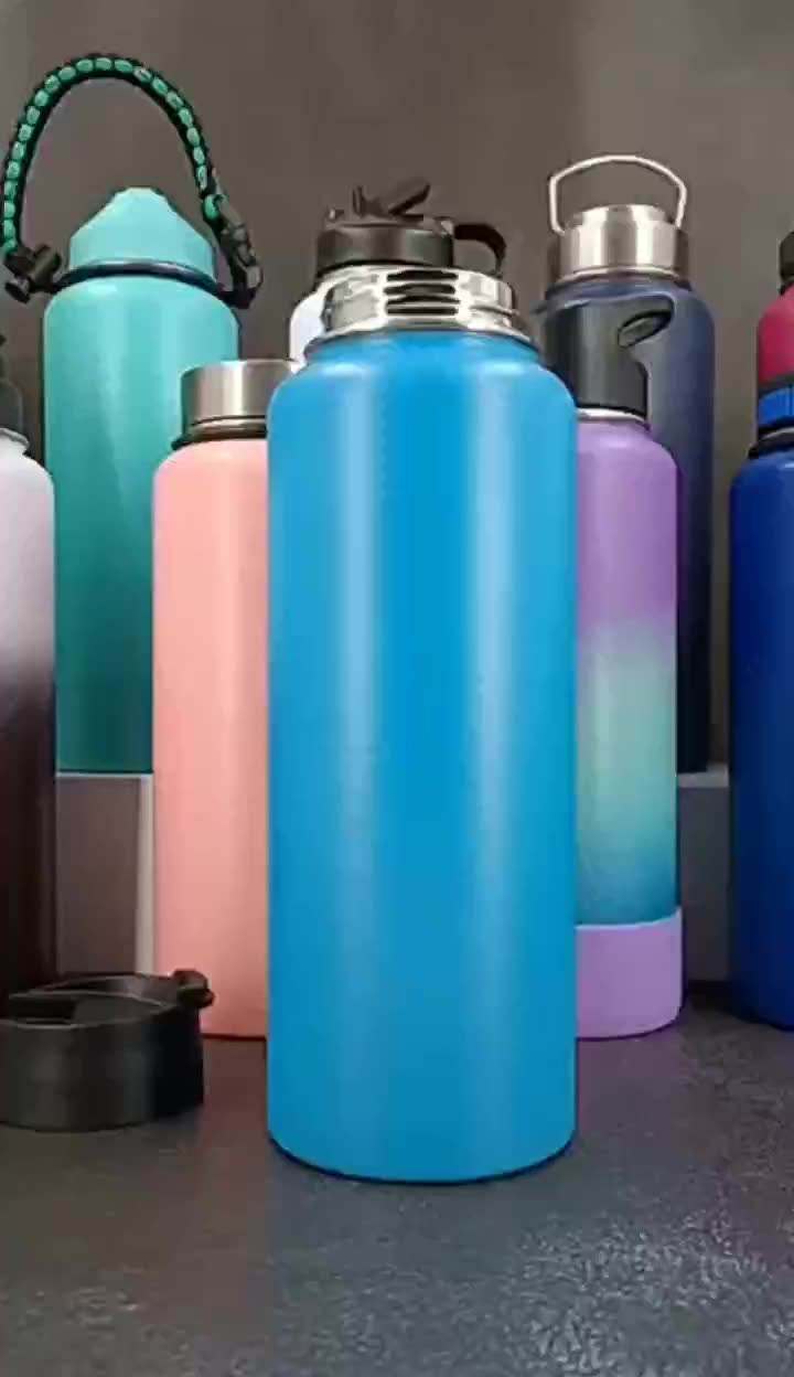 Amazon Hot Sale 32oz Space Kettle Stainless Steel Sports Bottle Double Vacuum Insulation Cup Gradient Colorful