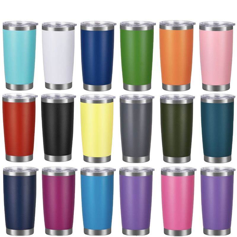 20oz/30oz Tumbler Cups Stainless Steel Double Walled Vacuum Insulated Tumbler Cups With Lid