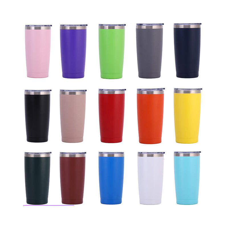 20oz Tumbler Cups Double Wall Stainless Steel Vacuum Insulated Tumbler with Lid and Straw