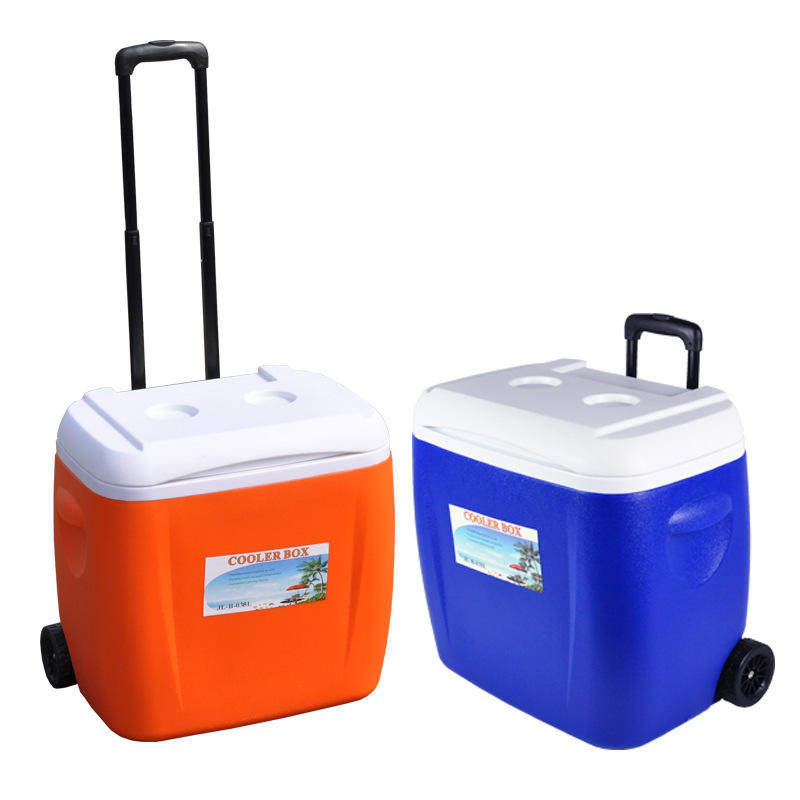 High Quality Portable Cooler With Wheels Dual Purpose Insulated Hard Ice Box For Outdoor Fishing Picnics and Barbecues