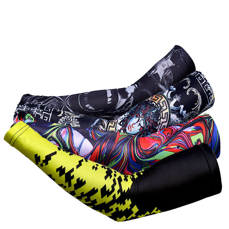 Custom Arm Sleeves UV Protection Moisture Wicking Breathable Cooling Printed Arm Guards For Outdoor