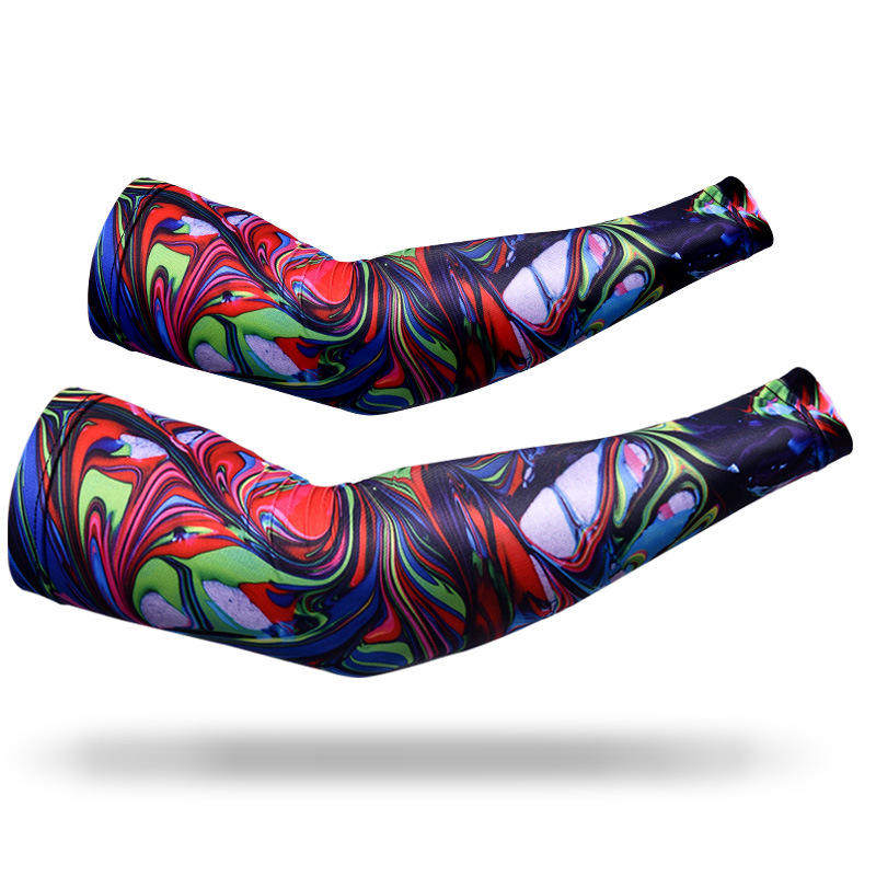 Custom Arm Sleeves UV Protection Moisture Wicking Breathable Cooling Printed Arm Guards For Outdoor