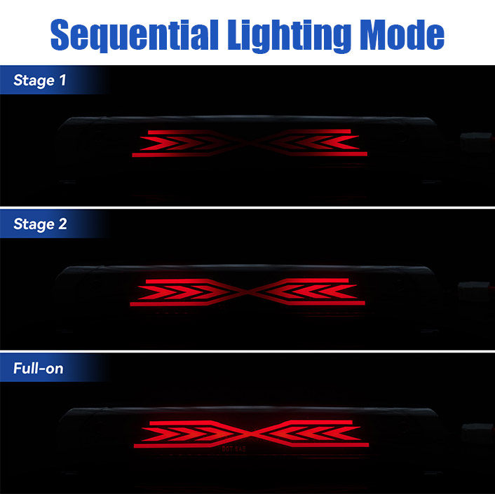 高位LED灯条制动灯（道奇可用）x图案