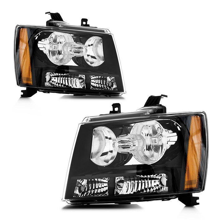 Headlight Assembly Compatible with 2007-2014 Chevy Tahoe-AMBK