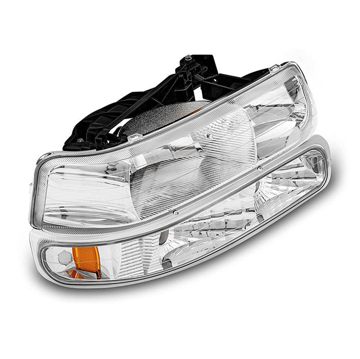 Headlight Assembly Compatible with 1999-2002 Chevy Silverado-AMCH