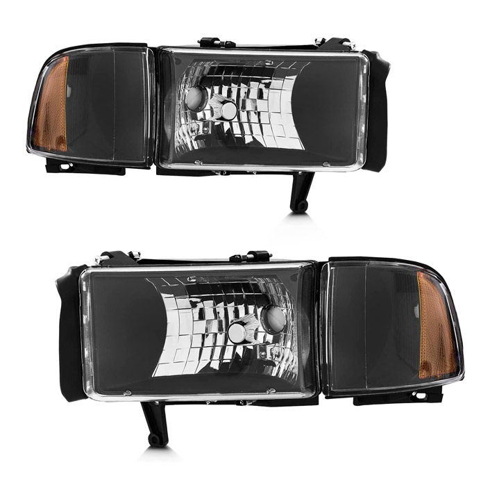 Headlight Assembly Compatible with 1994- 2001 Dodge Ram-AMBK
