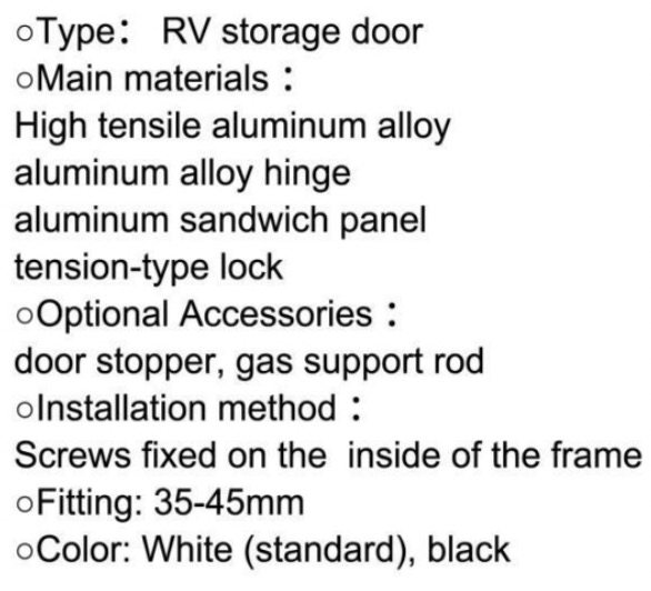 RV Storage Door