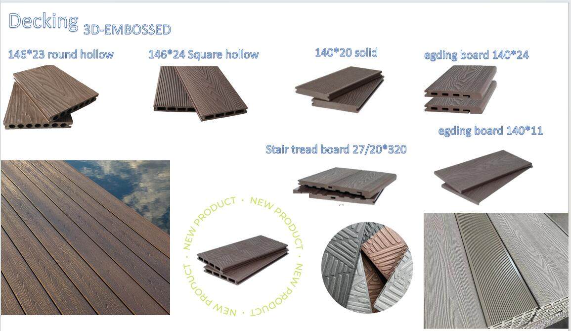 Decking 3D-embossed