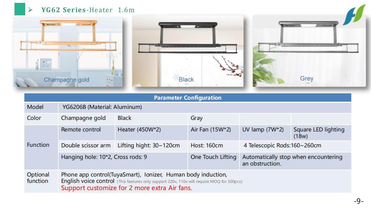 Electric drying racks
