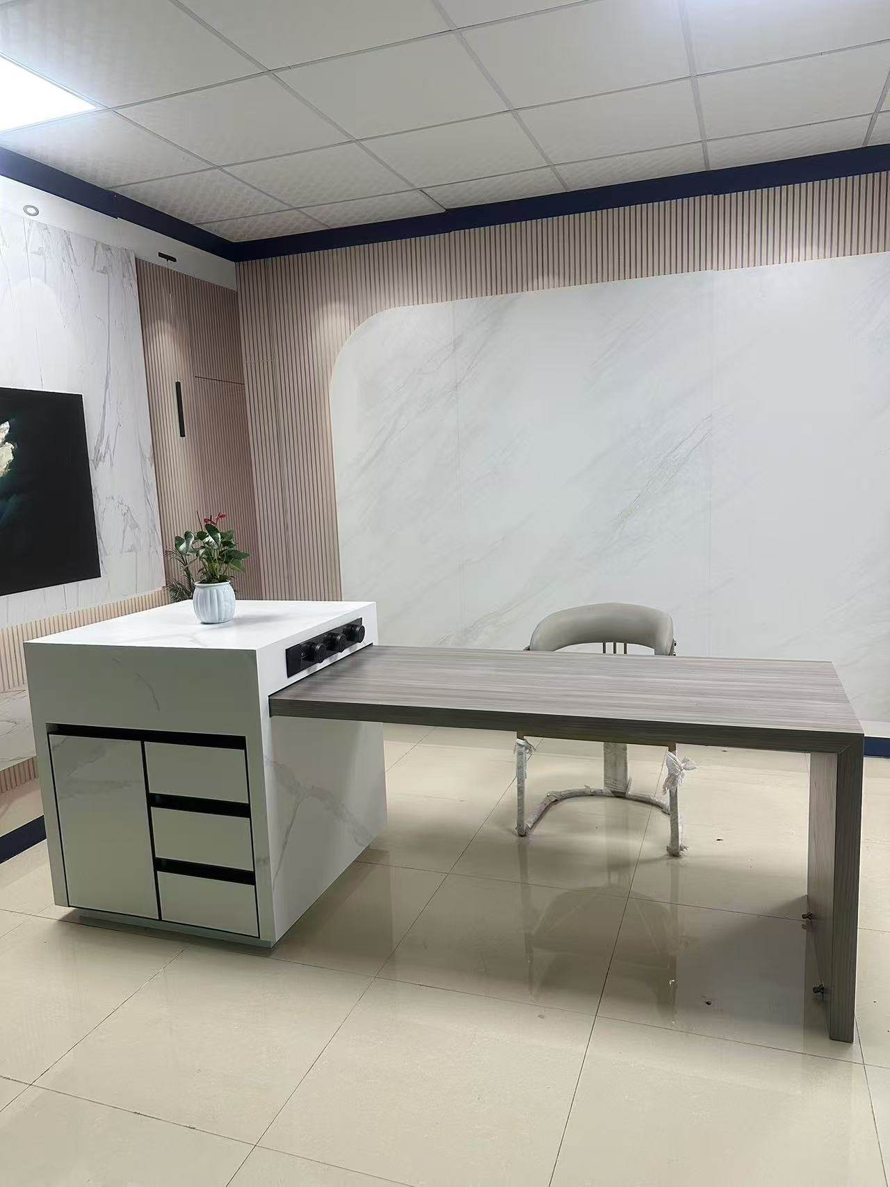 Customized Size Sintered Stone Office Tea Platform Countertop