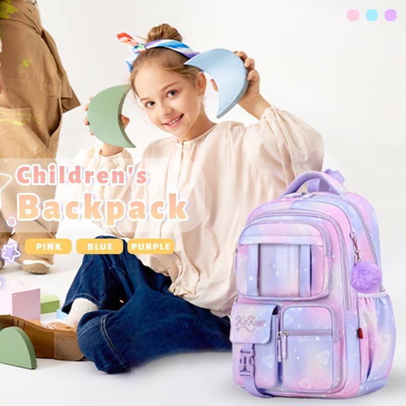 mygreen Girls Backpack, School Kids Backpacks for Girls, Cute Book Bag