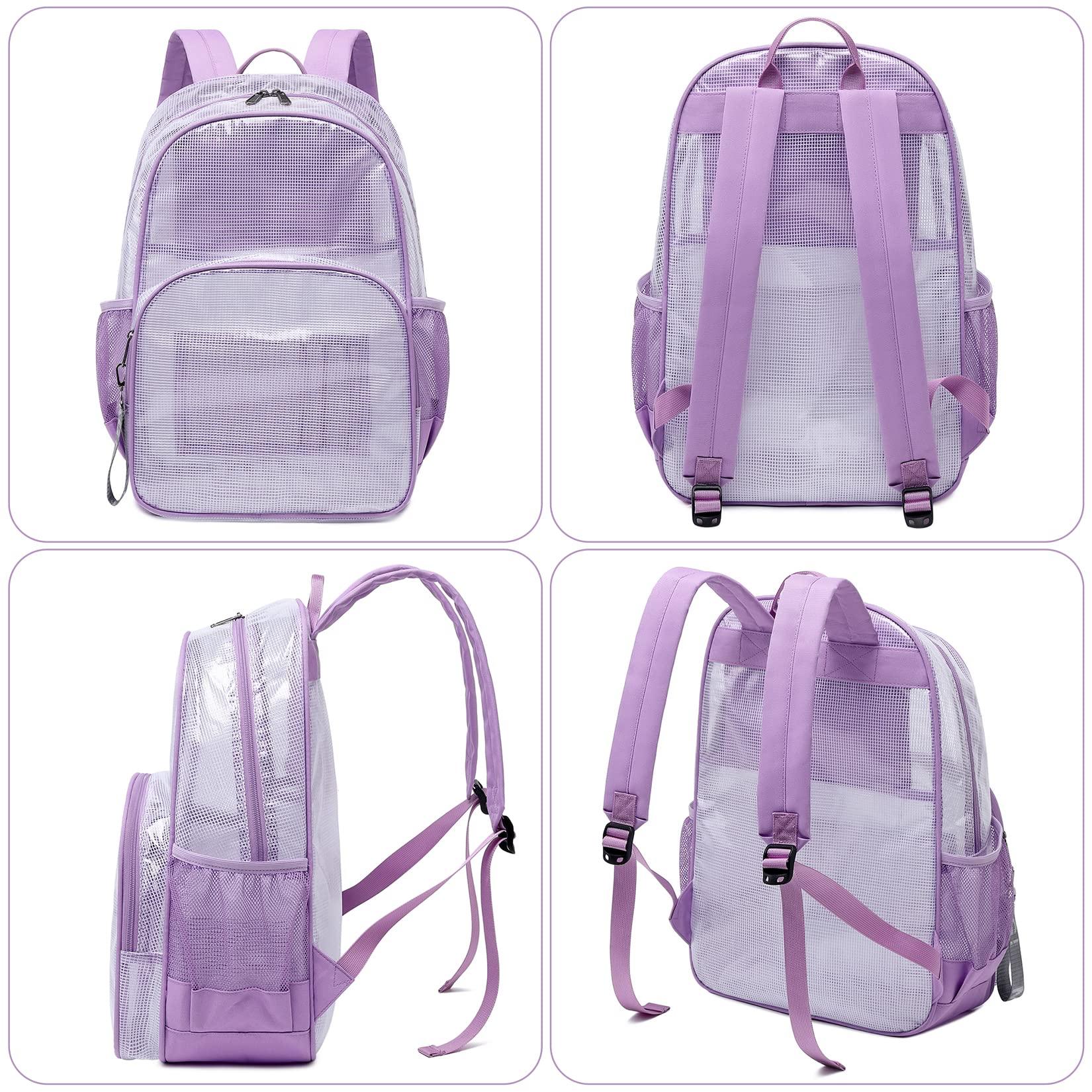 mygreen Clear Backpack, Heavy Duty School Bag for 15.6 Laptop