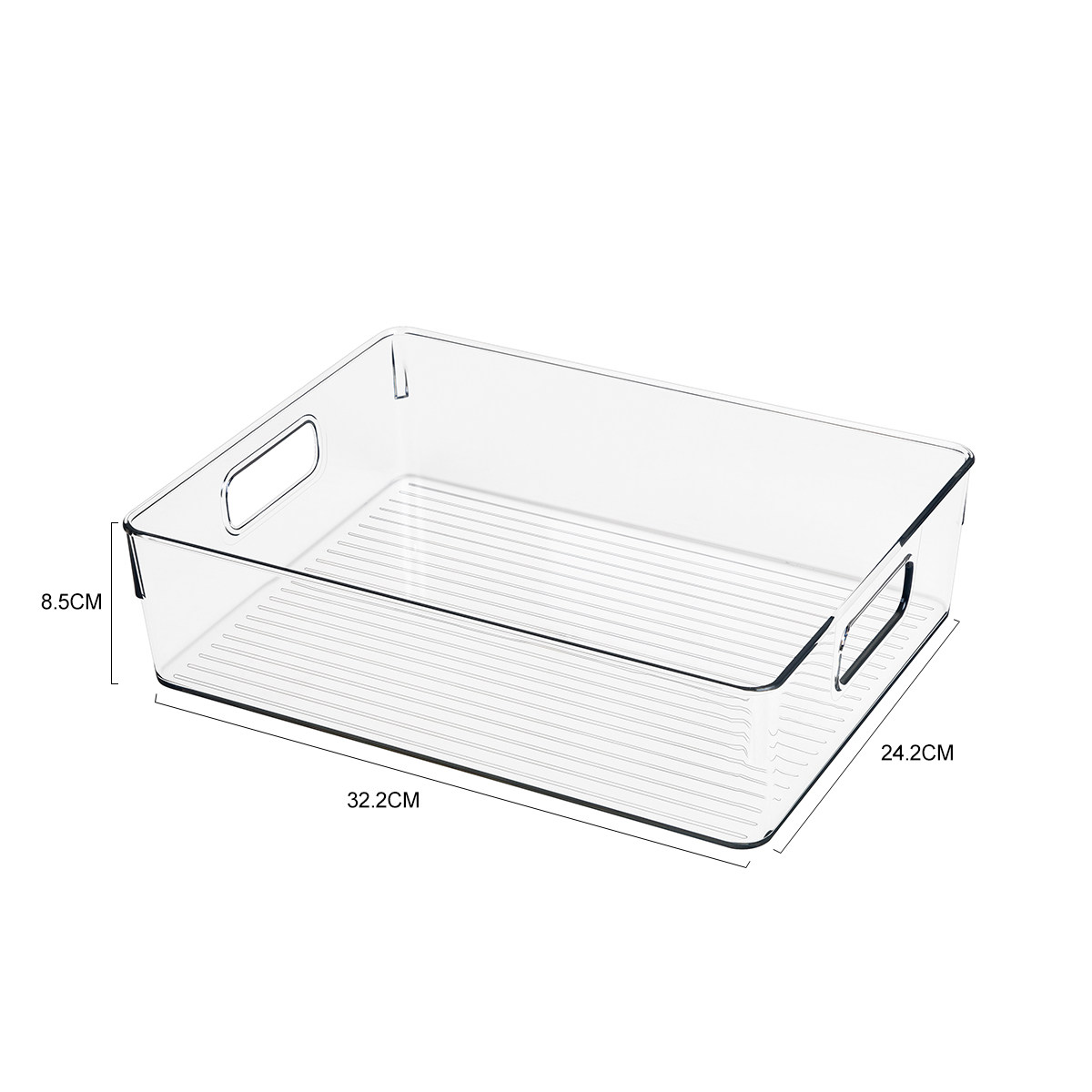 Refrigerator clear plastic vegetable food storage container box