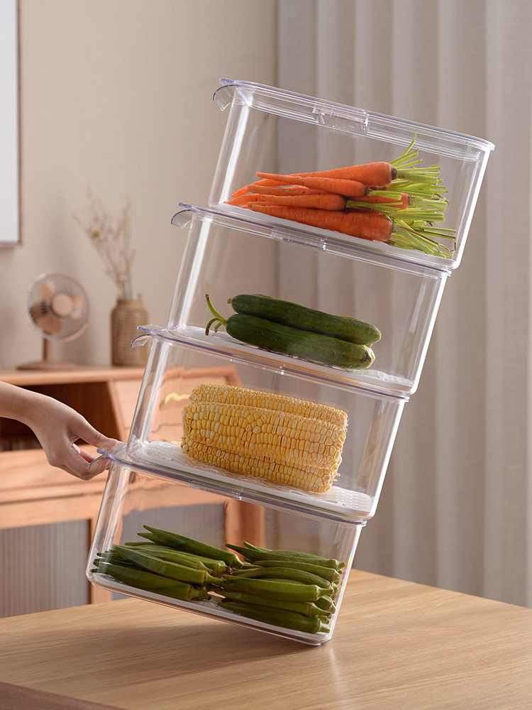 Safe Durable Transparent Fridge Storage Box Food Grade Storage