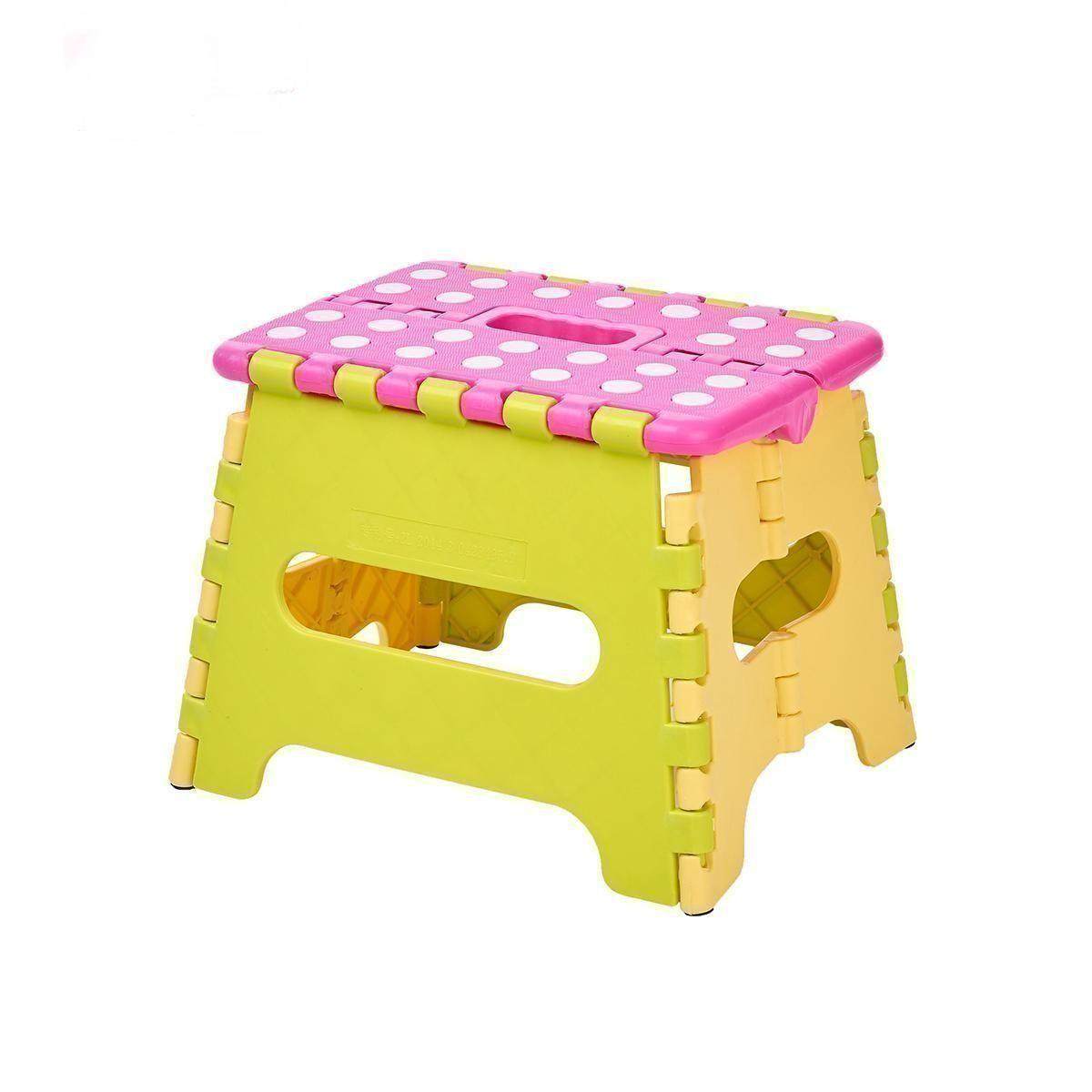 Wholesale Handy Folding Colored Stool Children's plastic chair Easy to carry anywhere