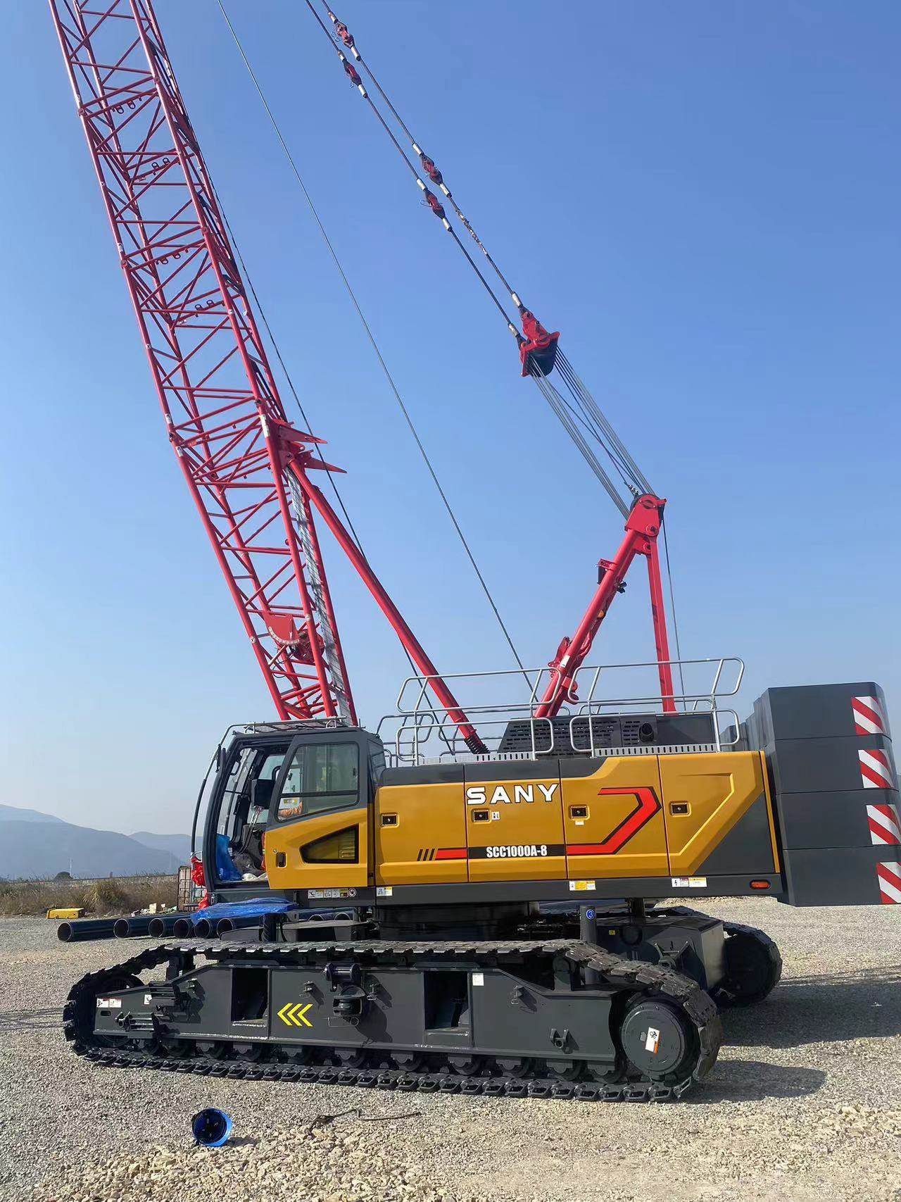 Used  Sany 100t Scc1000A-8 Crawler Crane