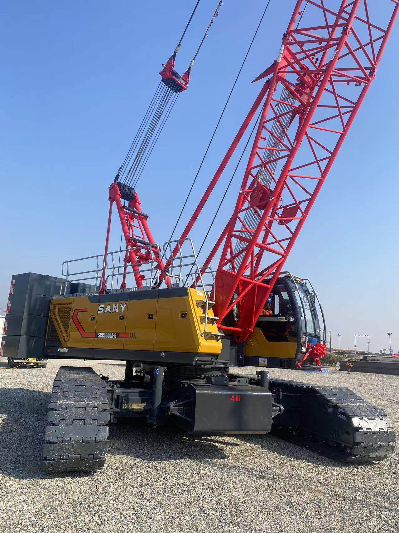 Used  Sany 100t Scc1000A-8 Crawler Crane