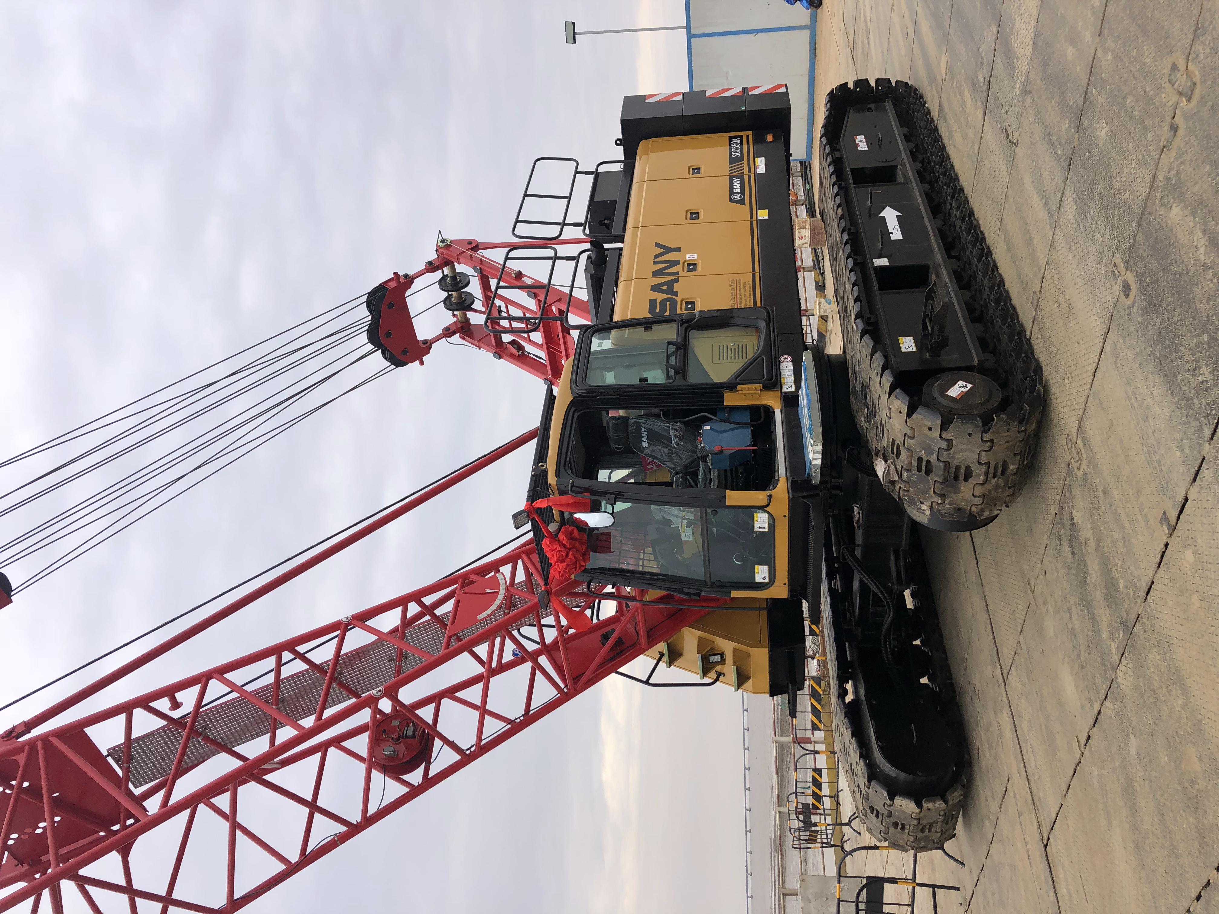 Used Sany 55tons Scc550A Origin China Lattice Boom Crawler Crane