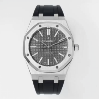 Replica Audemars Piguet Royal Oak 15400 1:1 Best Edition APS Factory Gray Dial Rubber Strap