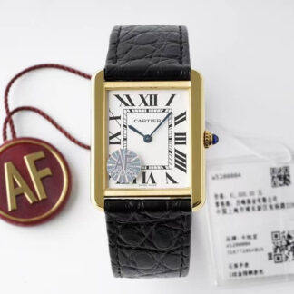 Replica Cartier Tank Quartz W5200004 1:1 Best Edition AF Factory White Dial