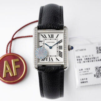 Replica Cartier Tank Quartz 1:1 Best Edition AF Factory Diamond Bezel