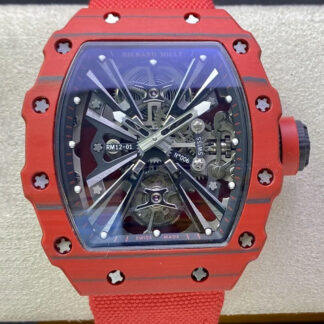 Replica Richard Mille RM12-01 Tourbillon 1:1 Best Edition RM Factory Red Carbon Fiber Case