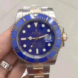 Replica Rolex Submariner Date 116613LB Noob Factory Blue Dial 1:1 Best Edition Swiss ETA2836 Gold Wrapped