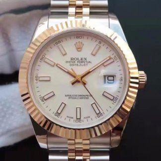 Replica Rolex Datejust 41 126333-006 White dial 1:1 Best Edition Swiss ETA2836-2 Gold Wrapped